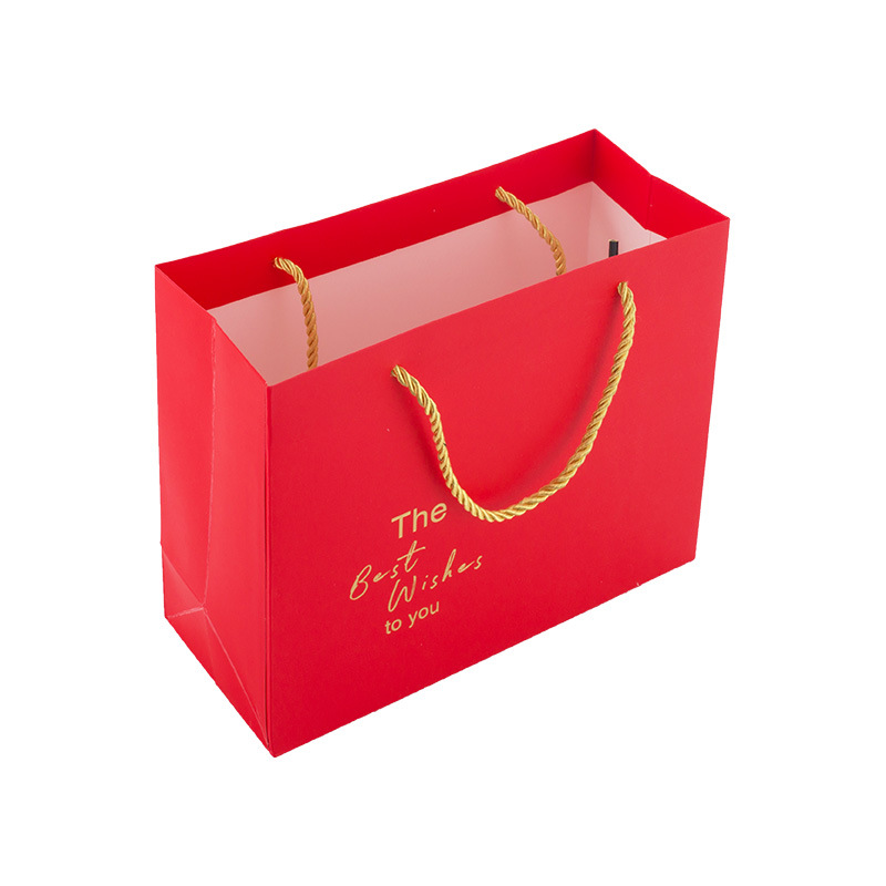 Bolsa horizontal grande BW32 * 13*25.5cm; bolsa de regalo roja