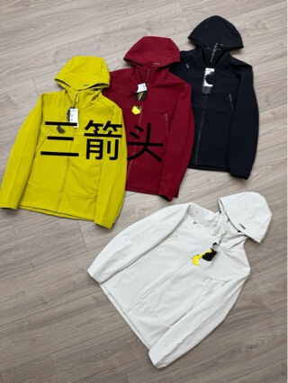 Outdoor D Brand 3D Silicone Fleece-Lined Fashion Casual Sports Hooded Jacket for Men and Women