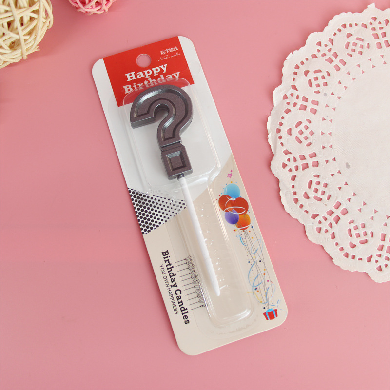 Handmade Craft Birthday Symbol Paraffin Party Candle 1 Piece