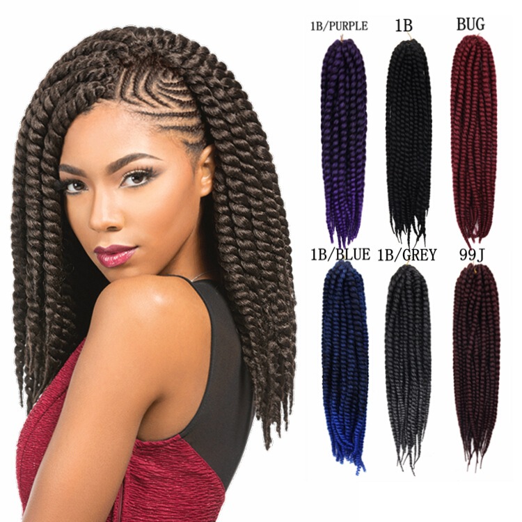 Chemical fiber wig Spring braid two braid twisted braid Spring twist havana mambo twist