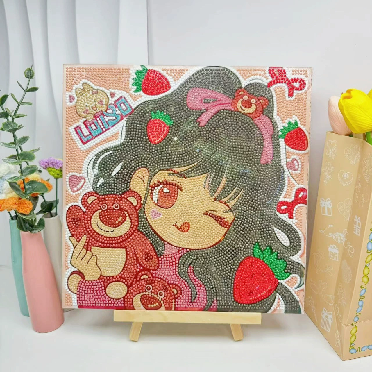 Бесплатная доставка/Новые 30*30 Алмазная живопись Diy Точечная алмазная живопись Детская ручная кладь Мозаика и Каменная живопись Спальня Декор Картина Оптовая