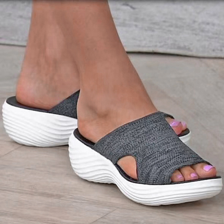Large Size Women's Summer Slippers Lightweight Flat Soled Casual Sandals And Slippers For Female_voghion.com