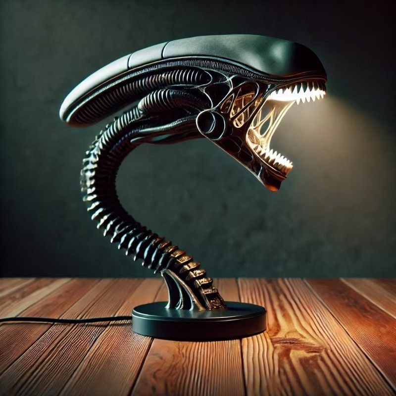 国境を越えた新製品 ALIEN LAMPS エイリアン ランプ スタンド 寝室 ホームデコレーション ランプ 樹脂装飾品|undefined