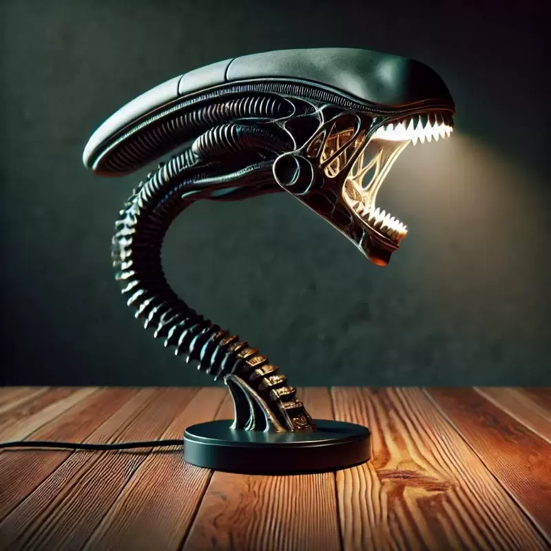 跨境新品  ALIEN LAMPS  外星生物灯架 卧室家庭装饰灯品树脂摆件