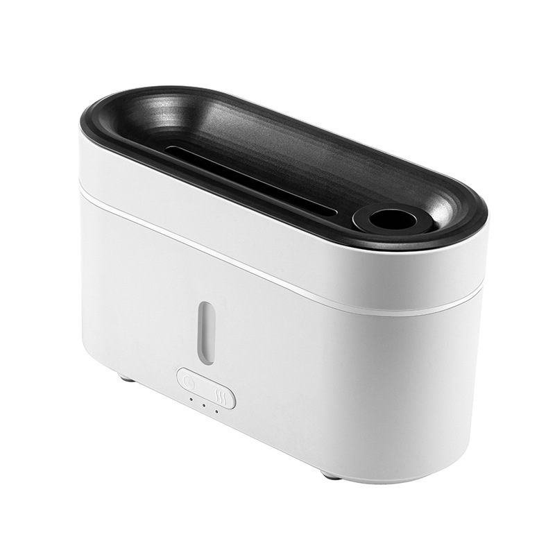 Shouming simulación llama aromaterapia máquina hogar aceite esencial especial lava volcánica atmósfera USB aromaterapia humidificador