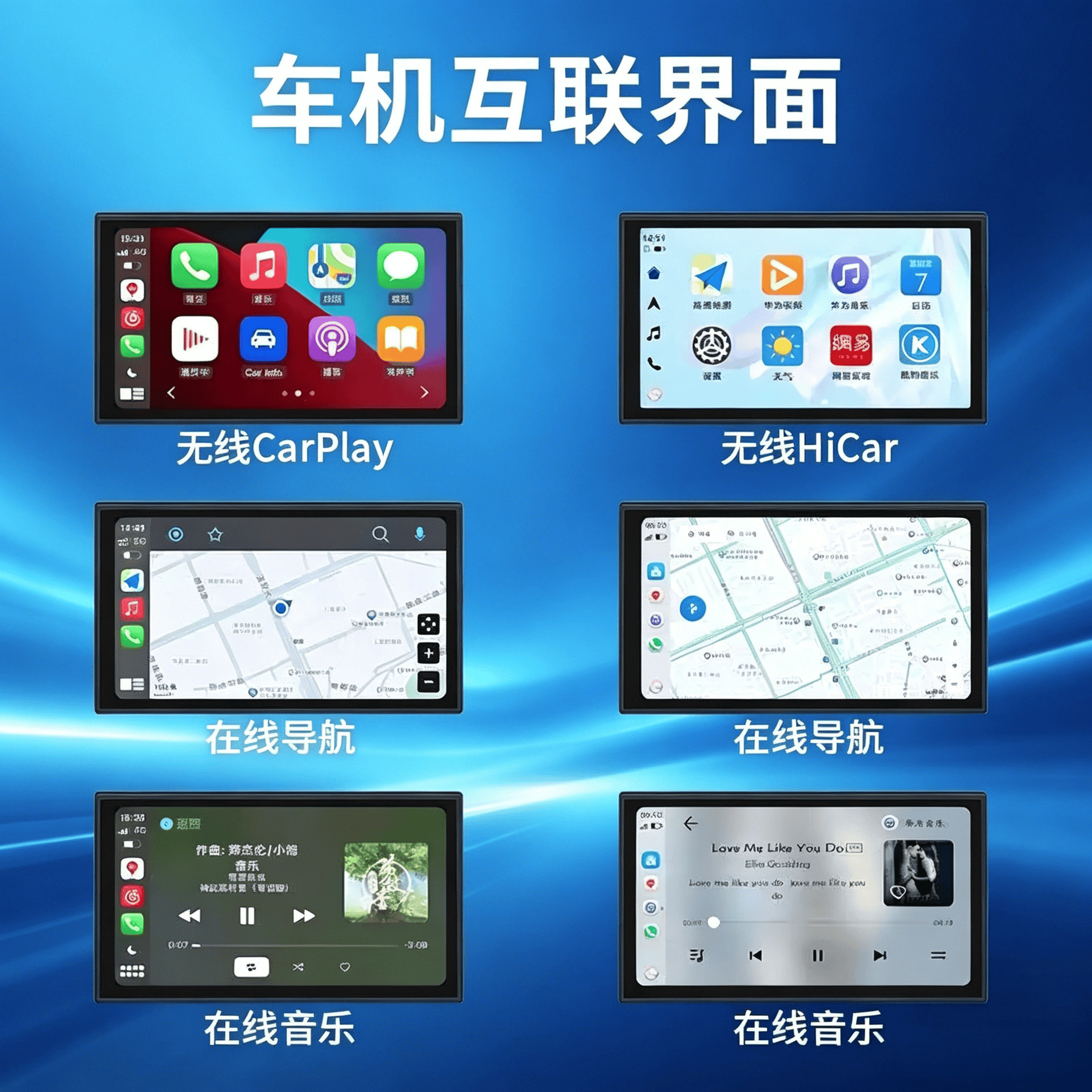 Suitable for domestic use, Huawei Hicar+ wireless Carplay box 2-in-1 for Audi, Volkswagen, and Mercedes-Benz vehicle connectivity