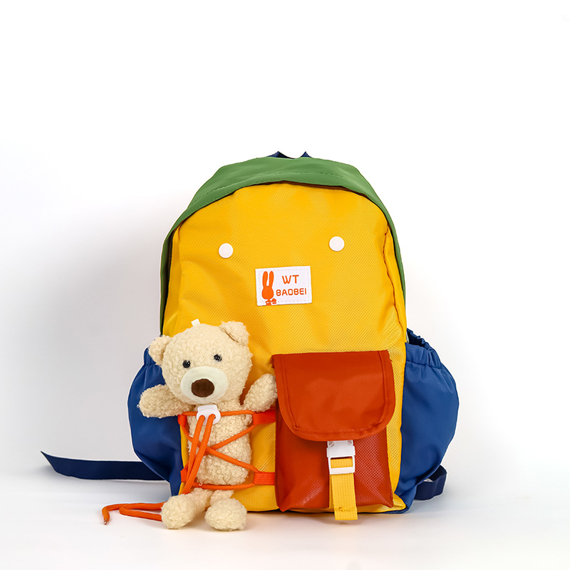 2026 nuevo estilo coreano bolsas escolares para estudiantes de jardín de infantes lindas muñecas de peluche mochilas para niños y niñas