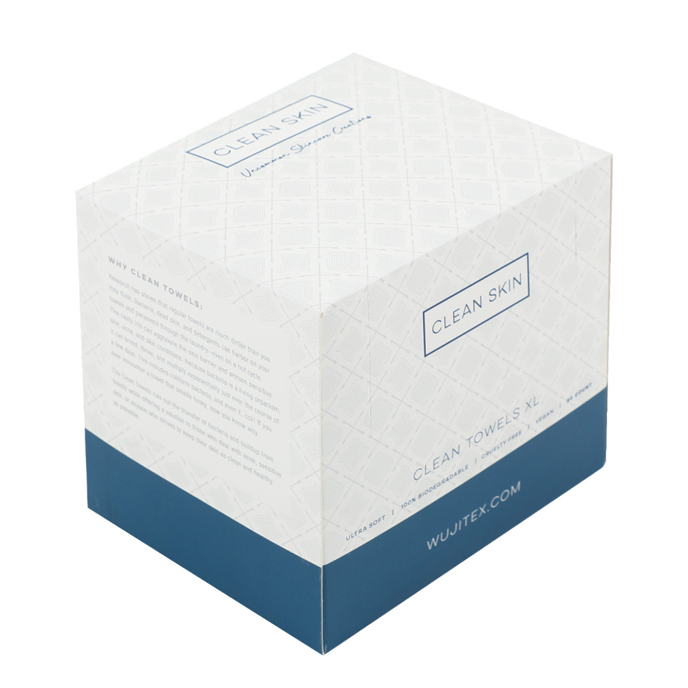 Toalla suave de algodón en caja EF Toalla de lavado facial desechable Toalla de limpieza facial portátil Toalla de limpieza facial Toalla de limpieza