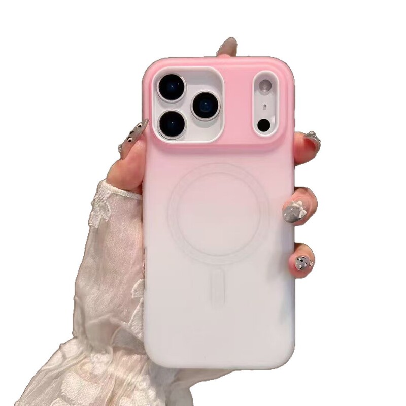 二合一渐变色适用iPhone17promax手机壳苹果16磁吸糖果色保护套15|undefined