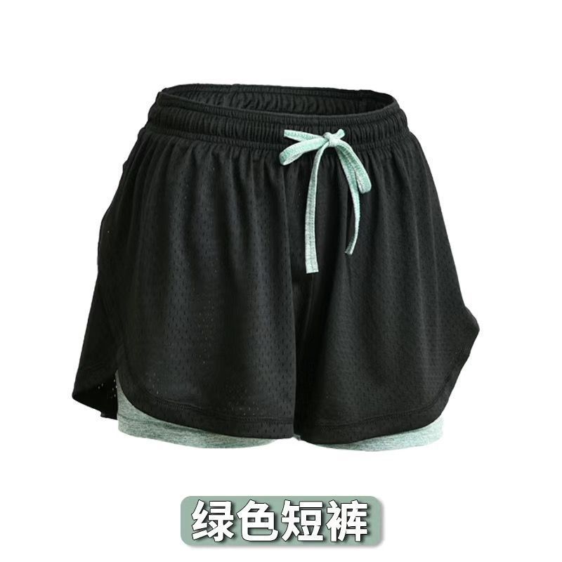 Verano de la casa de mujeres tres puntos corto camisa de corta 200 jin malla de tamaño grande transpirable doble falso comercio exterior dos piezas