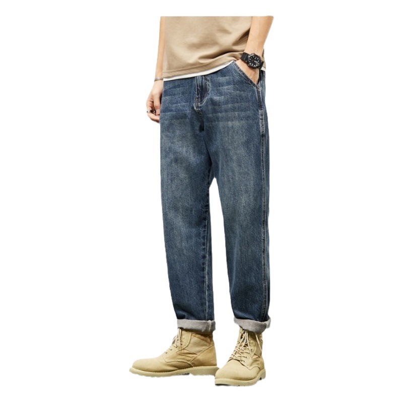 2024 primavera y otoño pantalones vaqueros de alta calidad de los nuevos hombres de moda Pantalones guapos pantalones harén sueltos pantalones casuales de los hombres