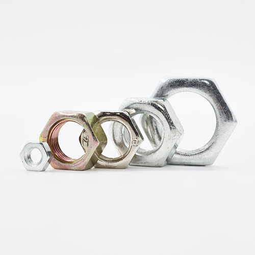 GB808 fine thread thin nut thin nut hexagonal flat nut hexagonal thin nut M10*1* pipe nut
