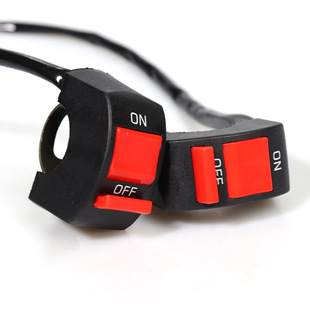 Wholesale electric car modified LED spotlight switch wire plastic shell motorcycle retrofit car lights near and far light switch