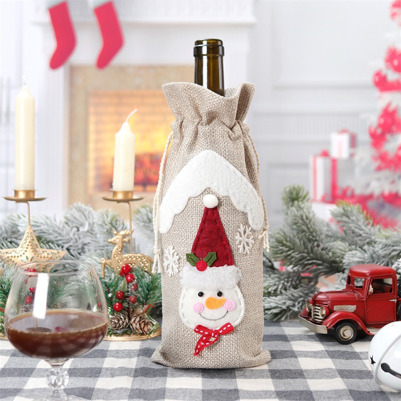 Christmas Fashion Snowman Elk Cloth Party Decorative Props 1 Piece display picture 4