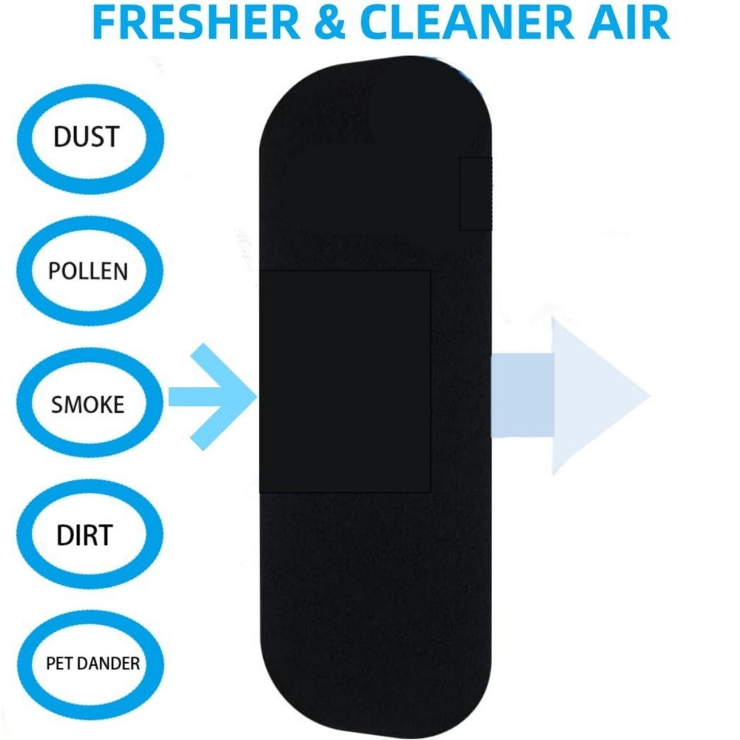 厂家现货椰子碳吊扇叶片 自粘式空气净化风扇过滤棉吊扇过滤绵