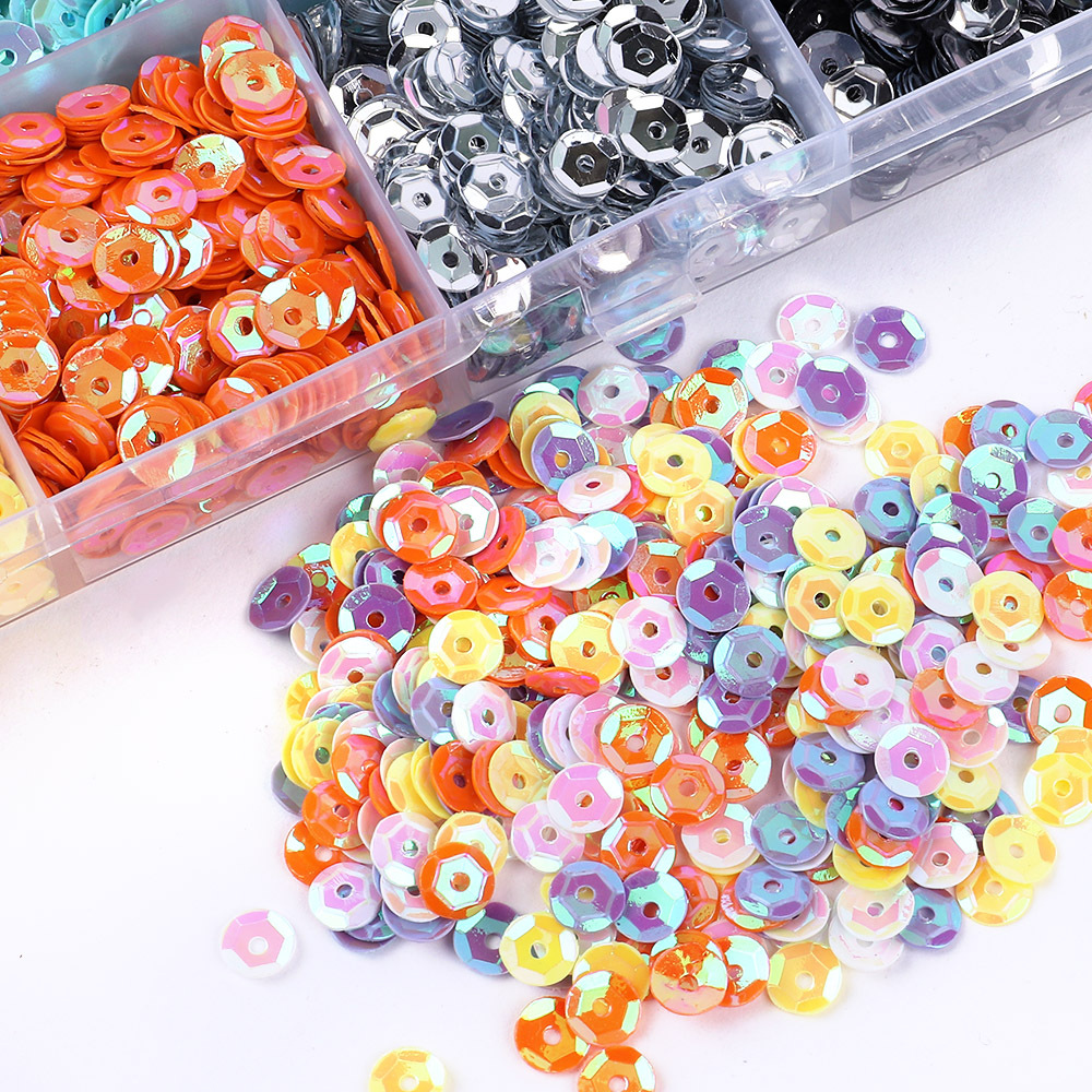 Solid Color Pattern Simple Style Style 1 Box Plastic Solid Color DIY Sequin