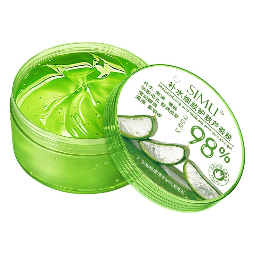 Caliente pantalla de seda gel de aloe vera 300g gran capacidad hidratante acné eliminación gel suave control de aceite cuidado en stock fabricante