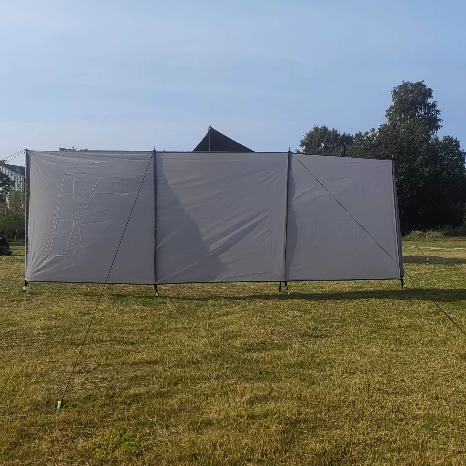 Outdoor camping hiking windbreak wall for winter street stall barbecue grill windscreen fire pit enclosure folding privacy screen