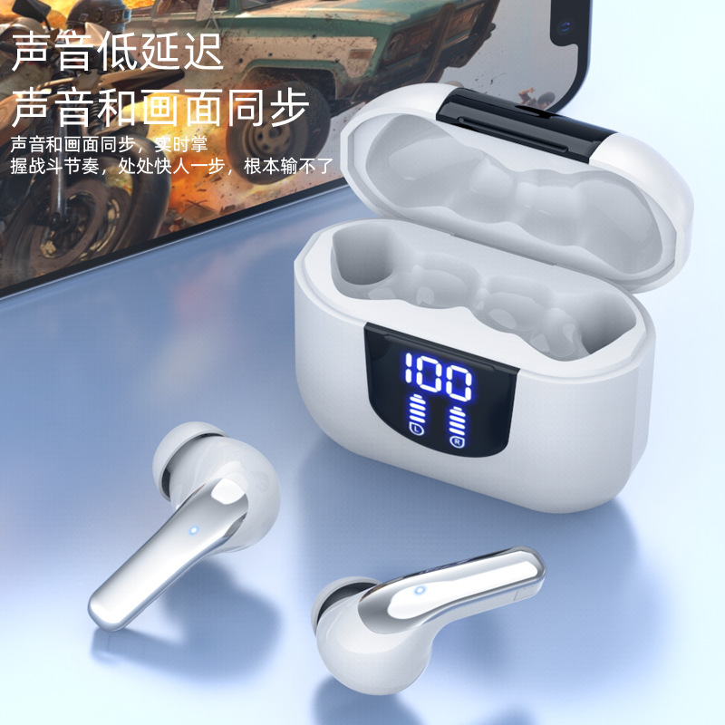 Transfronterizos K06 juego de deportes Bluetooth auriculares inalámbricos 5.4 larga duración baja latencia alta definición pantalla digital fábrica directa