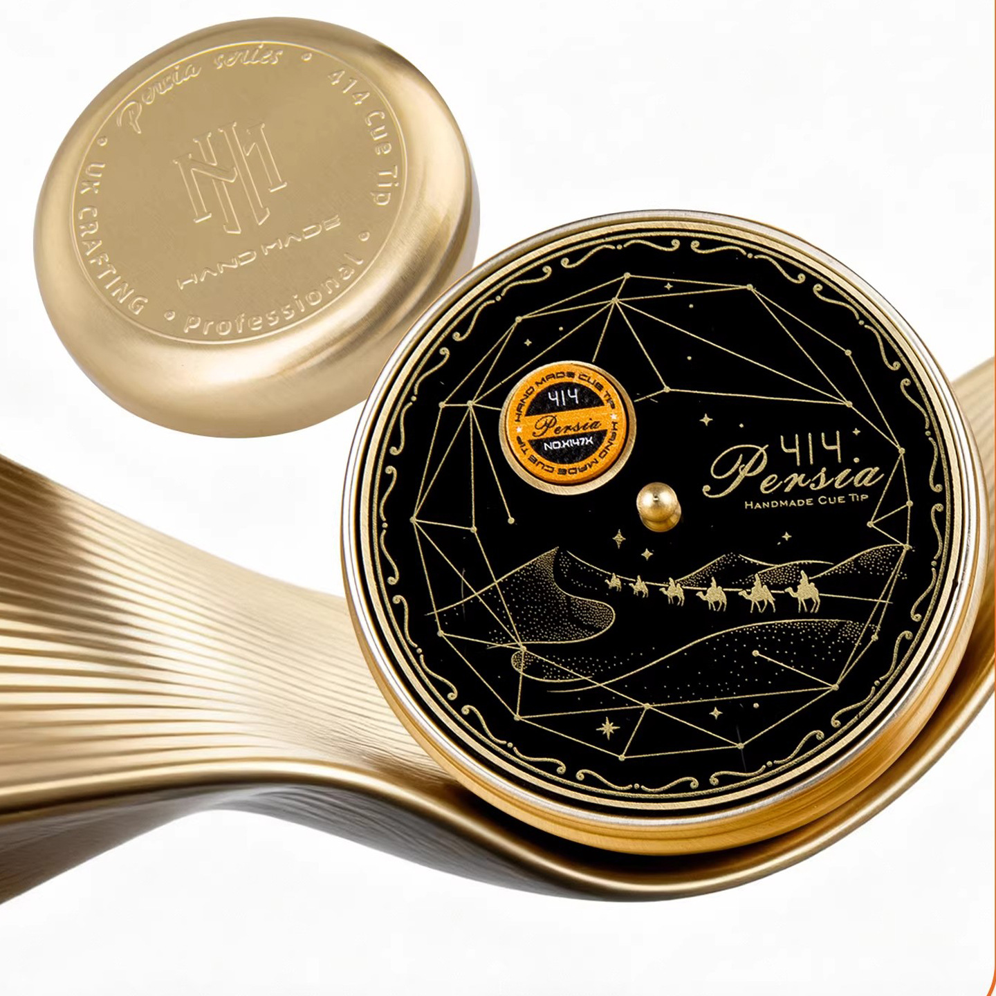 波斯蓉亚汉美皮头斯诺克手工压制头层牛皮杆头支持批发一件代发