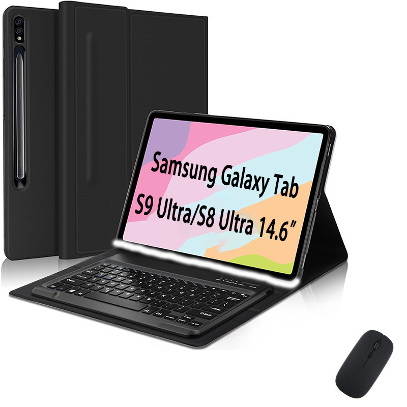 Suitable for Samsung Tablet S9Ultra Keyboard Protective Cover X900 Detachable Keyboard Cover X910 Leather Cover S8Ultra