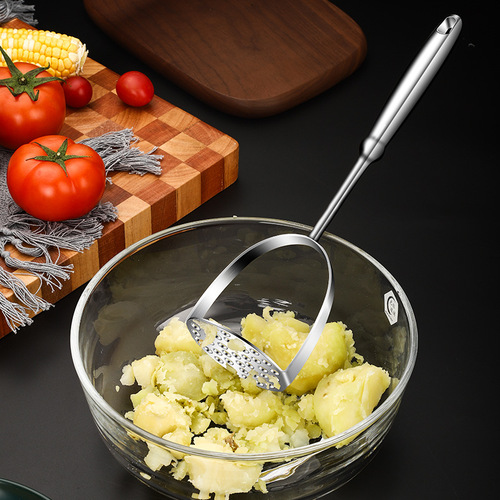 304 stainless steel potato masher household baby food supplement potato press manual rolling masher mashing tool