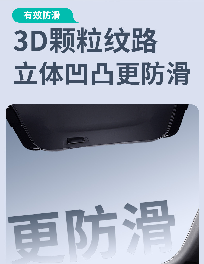 Tpe Full Model Special Car Tpe Rear Trunk Mat Environmentally Friendly High Edge Wear-Resistant Waterproof Full Surround Trunk Mat