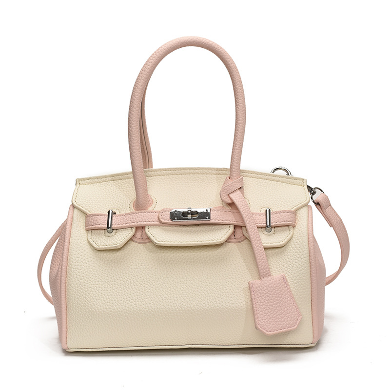 Bolso portátil de platino con textura de moda transfronteriza, bolso de hombro simple y versátil de lujo ligero, bolso de nicho de temperamento de gran capacidad