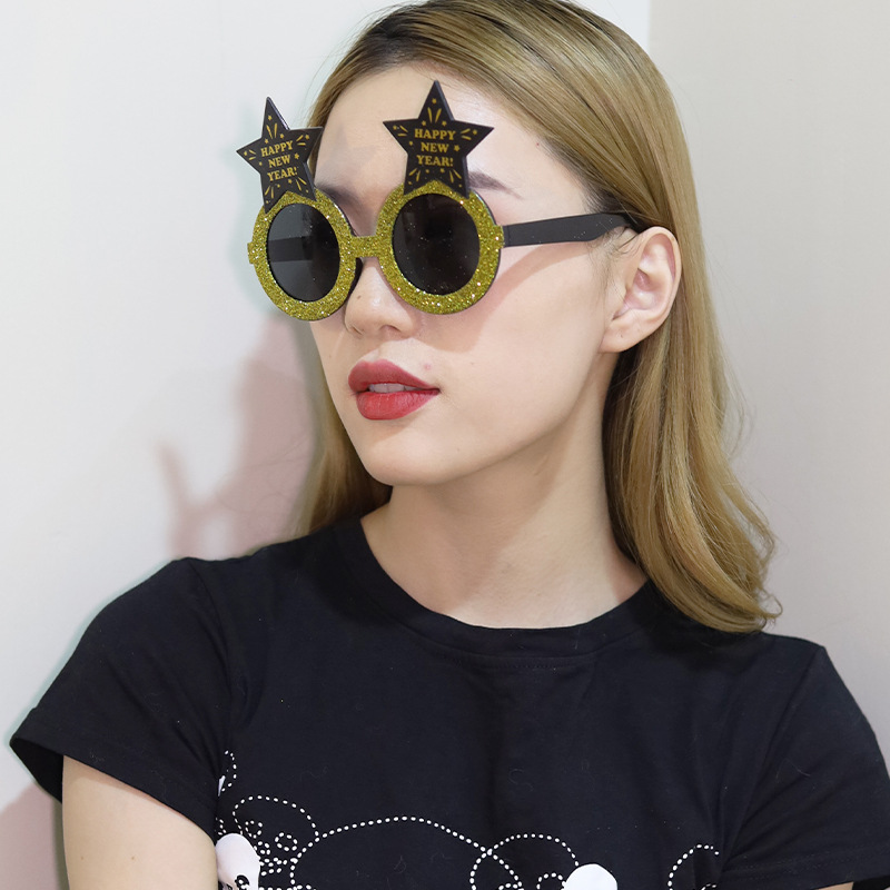 Lentes de Sol Decorativos para Fiesta de Año Nuevo en ABS