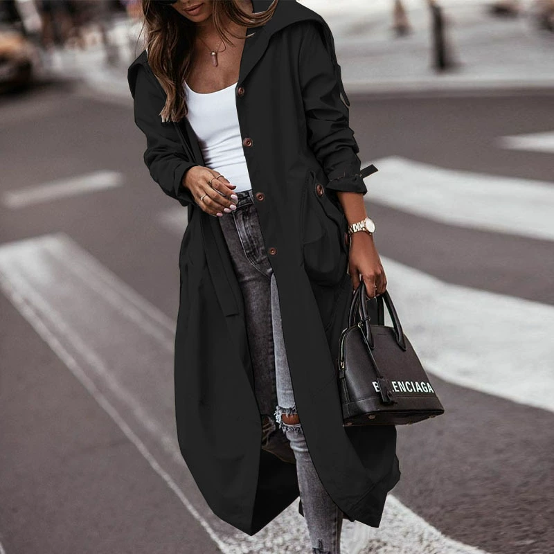 Демисезонное trench-coat для отдыха, куртка, 2023, европейский стиль