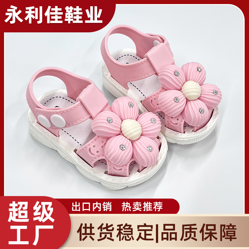 Sandálias princesa de verano para bebés zapatos de base suave para bebés pequeños zapatos de comercio exterior fábrica de comercio electrónico al por mayor