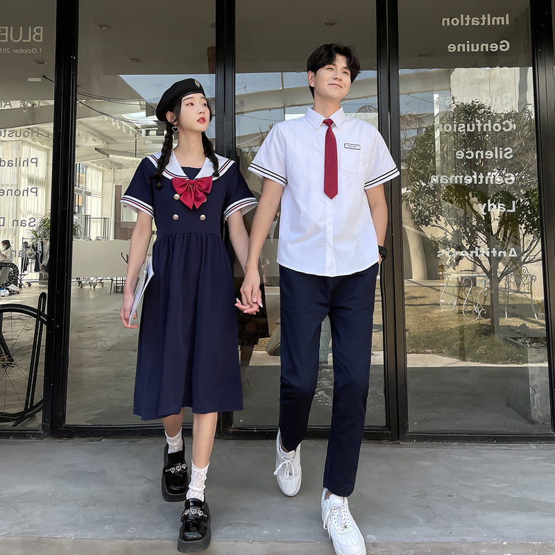 Junior High School Students College Style JK Uniform Shirt 2022 School Men's and Women's Graduation Dress Suit Group Chorus Clothing