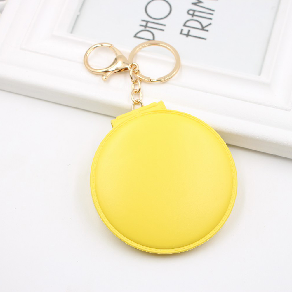 10-color Double-sided Small Mirror Bag Pendant Folding Makeup Small Makeup Mirror Ladies Boutique Gift Keychain display picture 5