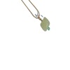 Organic chain for key bag  jade, pendant, fashionable necklace suitable for men and women, accessory, 14 carat, simple and elegant design