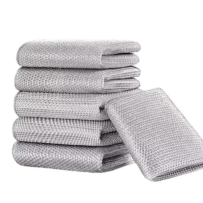 은색 걸레 (20*20cm 더블 레이어)