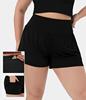 Back Pocket Plus Side Hidden Pocket 2 in 1 Gym Plus Size|ms