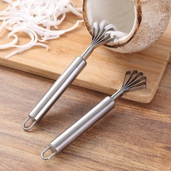 Coconut grater tool stainless steel five-claw coconut meat scraper tool coconut flesh digging fresh coconut flesh coconut grater