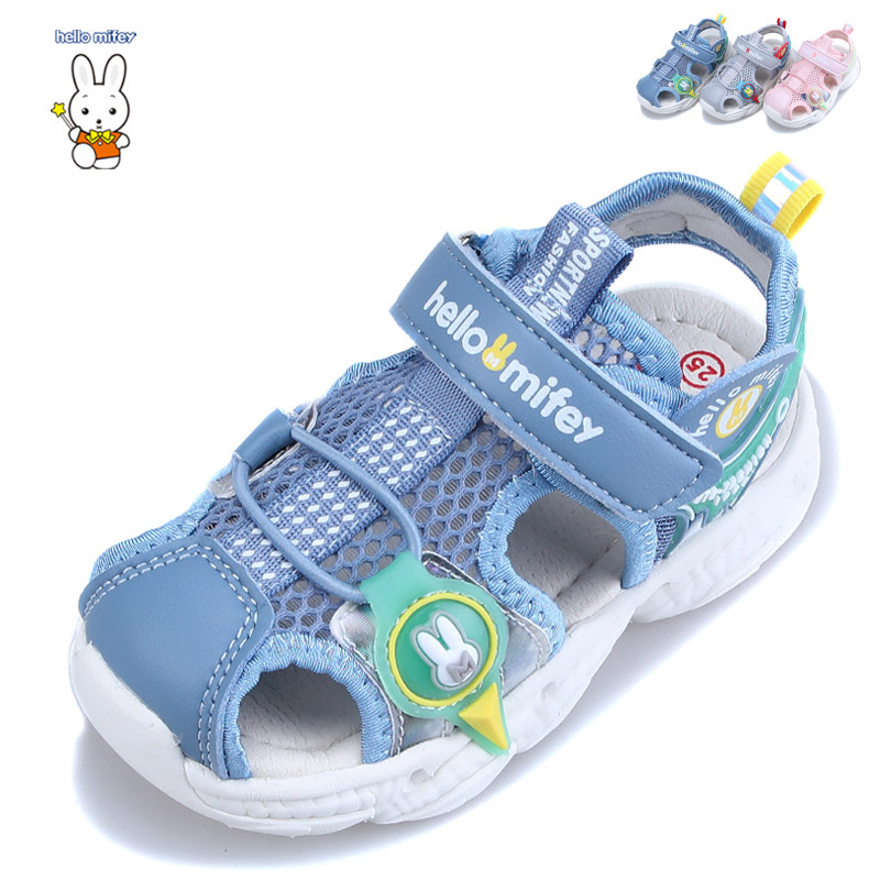 Rabbit Mayfair A summer children's shoes children soft sole Ultralight Mesh cloth Baotou Sandals leisure time Functional shoes baby Beach shoes