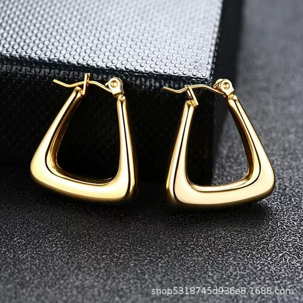 Golden triangle, earrings