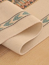北欧轻奢棉线编织简约桌旗现代隔热防尘长条桌布茶台装饰布盖布巾