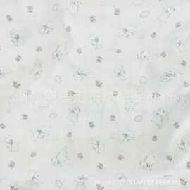 全棉双层纱布婴童数码印花波斯猫双层平布水洗女装宝宝家居服布料