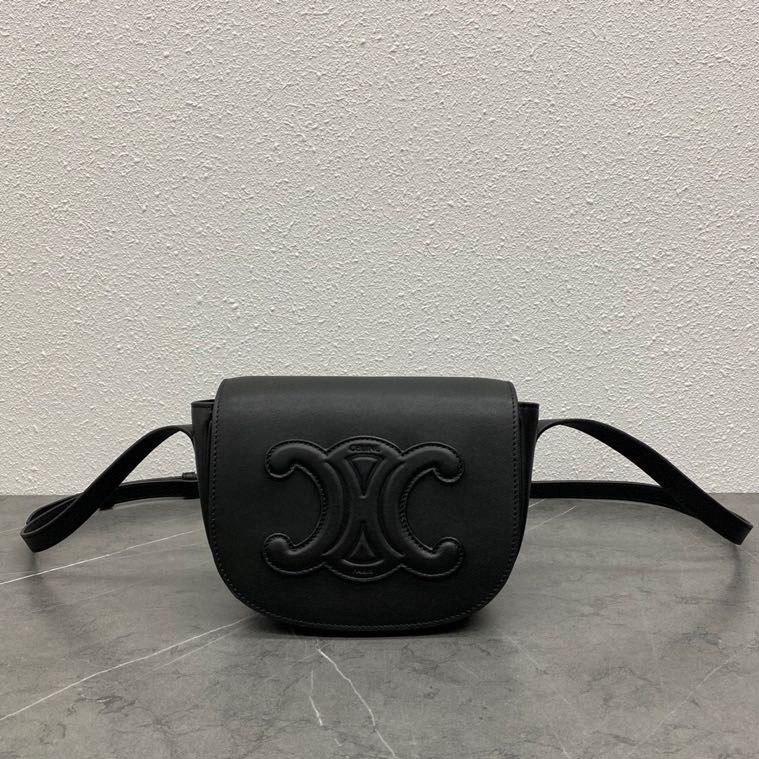 New Women's Bag Arc De Triomphe Triomphe Flip Saddle Bag Single Shoulder Diagonal Bag