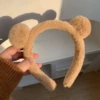 Rabbit hair double ball khaki