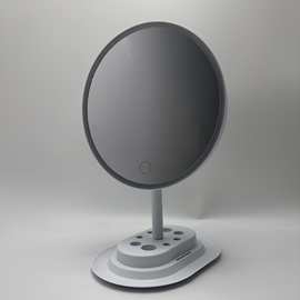 led可调节角度USB充电外置5X放大镜台式化妆镜