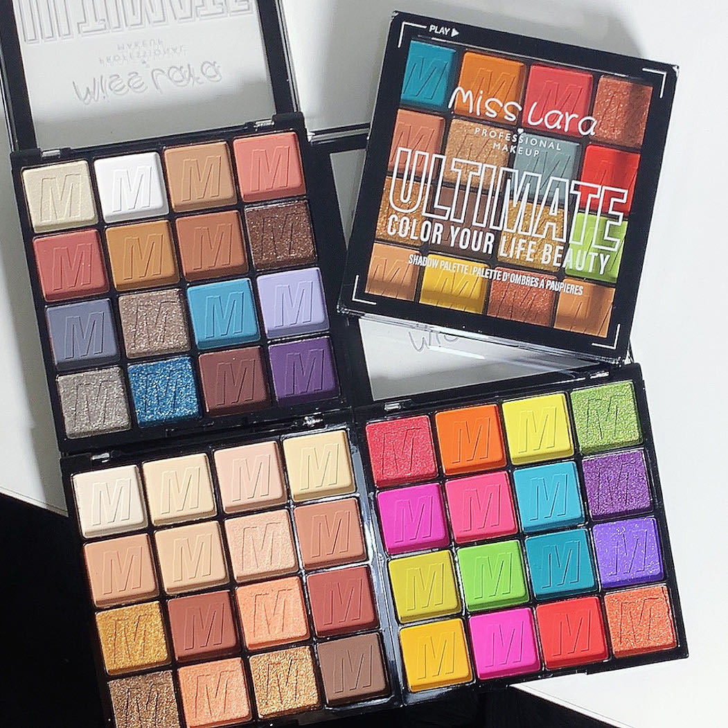 Paleta de sombras de ojos Misslara de 16 colores, acabado mate perlado, resistente al agua, no se desvanece fácilmente, maquillaje vibrante de verano de estilo europeo y americano. image 3