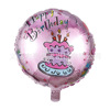 18 -inch birthday happy circular aluminum film balloon Happy Birthday aluminum foil balloon new children's toys