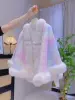 Gradient tie-dye cape style