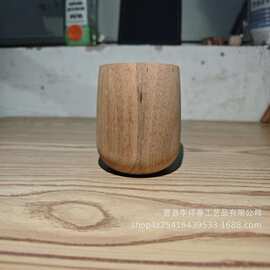 实木茶杯家用家居隔热喝茶创意木制大肚杯创意圆柱形杯子