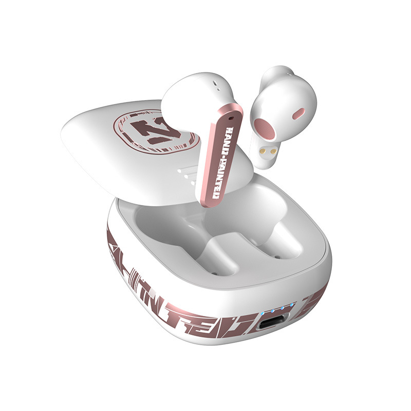 LULE新款蓝牙耳机无线电竞游戏ENC智能降噪半入耳式挂绳运动耳机