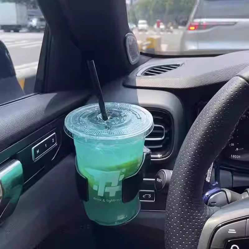 Подстаканник автомобильный универсальный черный